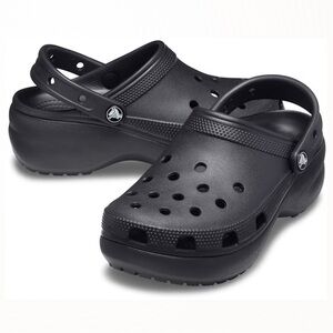 Crocs Classic Black Platform Clogs